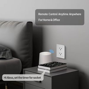 Enchufe de Pared Inteligente WiFi de 2 Tomas, Panel Táctil de Vidrio Templado, Universal 240V, Control por Voz con la Aplicación Smart Life (Alexa/<span class=keywords><strong>Google</strong></span> Home) - Product Image 5