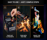 Fournisseur en gros Chine – Poudre magique pour feux de camp, sachets de couleurs changeantes, effets de feu arc-en-ciel pour une ambiance festive