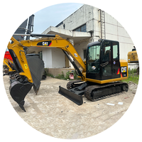 Excavator Mini Hidrolik Crawler Bekas Cat 305.5E2, Cat 301, 302, 303, 305 Digger dengan Komponen Motor Inti Dijual
