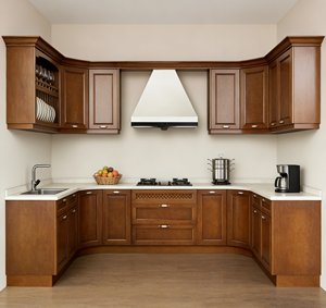 Armoires de cuisine avec tiroir poubelle intégré, solution de rangement pour les déchets, design écologique pour cuisine moderne - Product Image 2