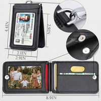 Vag Mini pochette portefeuille Slim en relief, porte-monnaie court de luxe pour hommes et femmes, porte-cartes de crédit, porte-cartes