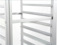 Chariot à 12, 15 ou 18 niveaux en acier inoxydable pour plaques de cuisson, avec roues et support, pour la cuisson du pain et le séchage des légumes