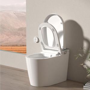 WC intelligent entièrement automatique avec chauffage du siège, certifié CE/CUPC/ETL, IPX4, WC intelligent à poser au sol, WC intelligent - Product Image 4