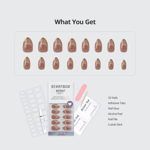 <span class=keywords><strong>Uñas</strong></span> Postizas Cortas <span class=keywords><strong>de</strong></span> Almendra <span class=keywords><strong>de</strong></span> Lujo BTArtbox, Diseño Dorado <span class=keywords><strong>de</strong></span> Alta Calidad al por Mayor, <span class=keywords><strong>Uñas</strong></span> Postizas Marrones con Efecto Ojo <span class=keywords><strong>de</strong></span> Gato - Product Image 2