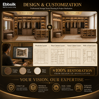 Mueble Zapatero Modular de Madera Sólida, Moderno y de Lujo, Personalizado y Preferido por Arquitectos, de Gran Capacidad para Proyectos Globales de Villas y Hoteles