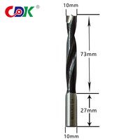 1 pièce Foret hélicoïdal en carbure cémenté 4mm 6mm 8mm 10mm Longueur totale 120mm pour fraisage et perçage de métaux Marque CDK