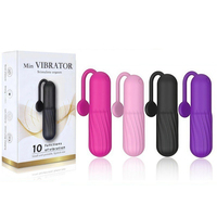 Vibrateur clitoridien rechargeable en silicone, mini-vibrateur à balles à 10 fréquences pour femmes, très vendu