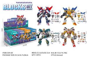 Xây Dựng Khối Mecha Robot Đồ Chơi Trẻ Em Cho Bé Trai-DIY Mô Hình Bức Tượng Nguồn Nhà Máy - Product Image 2