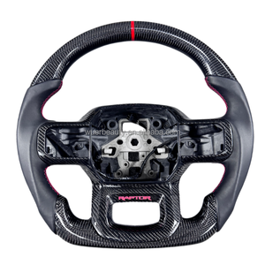 Volant en fibre de carbone personnalisé pour <span class=keywords><strong>Ford</strong></span> Ranger <span class=keywords><strong>Raptor</strong></span> F150 F350 2015 2016 2017 2018 2019 2020 <span class=keywords><strong>2021</strong></span> 2022 - Product Image 4