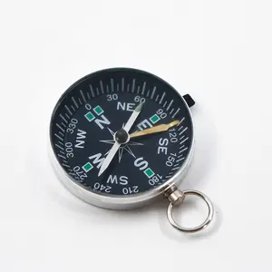 Aluminum case keyring finger needle metal strap positioning pocket watch portable outdoor supplies compass