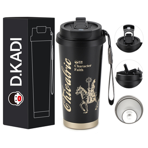 500ml cách điện thép không gỉ du lịch Mug cá nhân có nắp đậy với Xử Lý Hiệu suất nhiệt cho lạnh lưu trữ cốc cà phê - Product Image 3