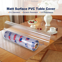 Film de protection transparent en PVC vinyle anti-rayures pour table à manger, épaisseur 1mm 2mm 3mm, imperméable, pour nappes