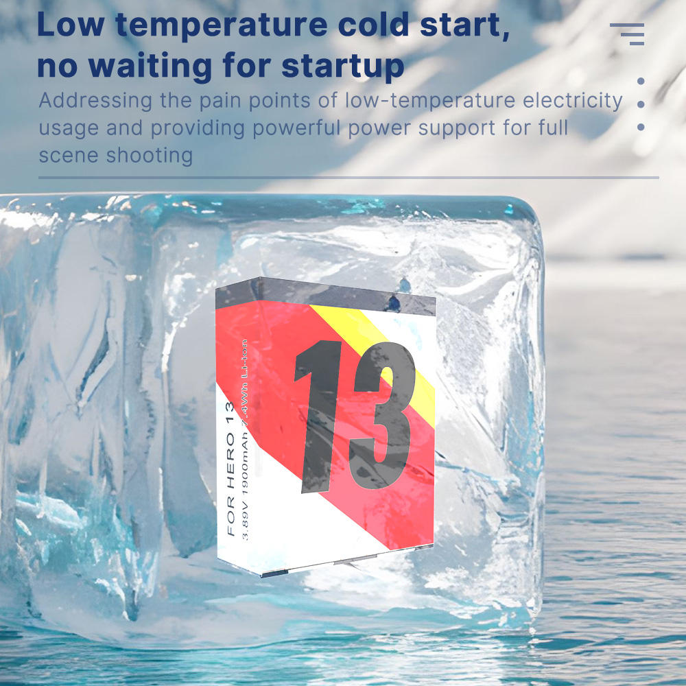 Hongdak Charging Battery for GoPro Hero 13 Battery 3 Ways Fast Charger Box TF Card Storage for GoPro 13 Accessories