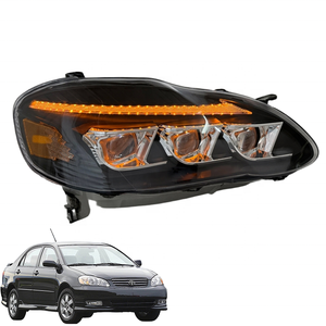 Conjunto <span class=keywords><strong>de</strong></span> Faros Delanteros <span class=keywords><strong>de</strong></span> Repuesto para Automóvil, Compatible con Toyota Corolla E120 2003-2008, Especificaciones Estadounidenses, <span class=keywords><strong>Bombilla</strong></span> Compatible con 9005 9006 9007 - Product Image 5
