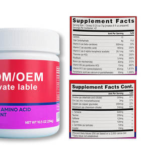 Fábrica con Certificación GMP, Suplemento de Vitaminas y Minerales en Polvo de Marca Privada Personalizada, ODM/OEM, Sin Azúcar, con Aminoácidos - Product Image 2