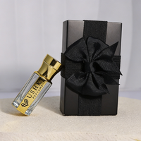 Flacon d'huile essentielle personnalisé avec logo, bouchon à vis octogonal doré, 3 ml, 6 ml, 12 ml, imprimé UV, en verre, pour parfum Attar, huile d'Oud, avec bouchon métallique