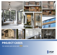 Puerta Corrediza de Aluminio Estilo Postmoderno PDP con Característica Impermeable para Apartamentos, Baños, Uso en Exteriores en Hoteles y Centros Comerciales