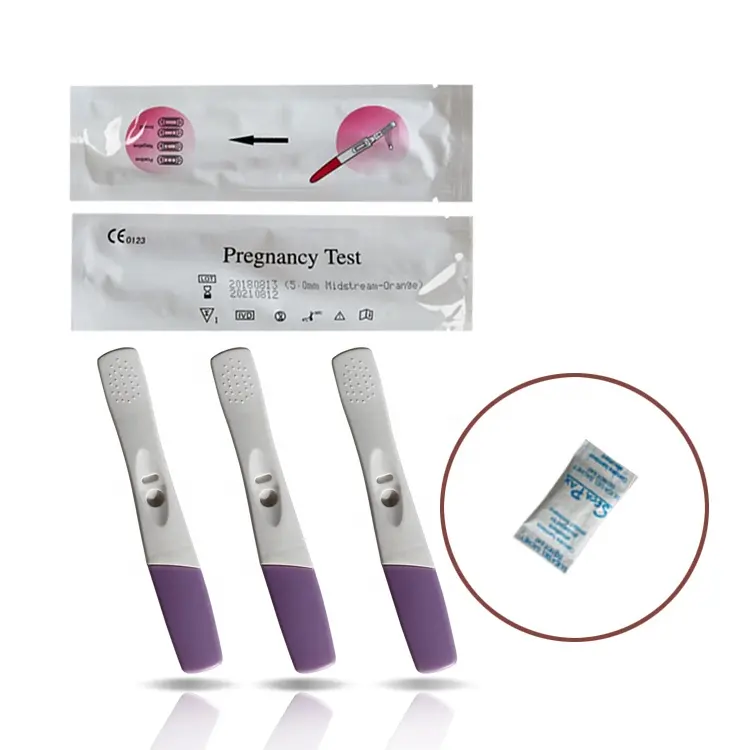 Serum Midstream Pregnancy Test HCG Colloidal Gold Rapid Test Early Clear Blue Pregnancy Test Positive 6.0mm