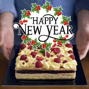 Nouveauté <span class=keywords><strong>2023</strong></span> : Décorations de gâteau Joyeux Nouvel An en papier pour <span class=keywords><strong>2023</strong></span> – Outils de décoration de gâteau du Nouvel An colorés XQA8028 - Product Image 4