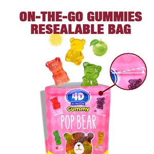 Amos merek 4D Halal Kualitas Tinggi campur buah rasa manis permen <span class=keywords><strong>Gummy</strong></span> Bears cetakan permen dalam jumlah besar - Product Image 2