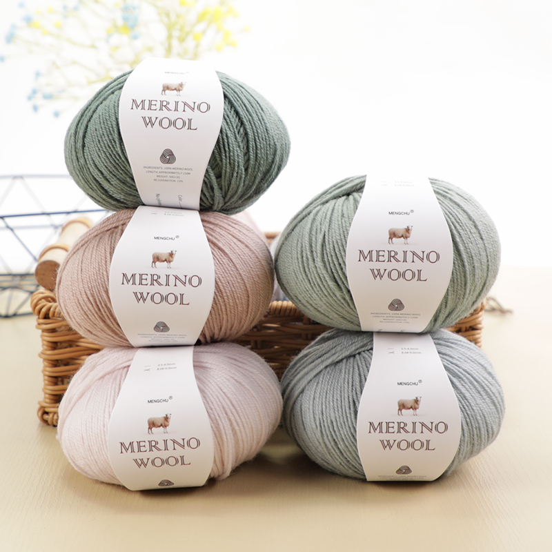 Оптовая продажа, пряжа из овечьей шерсти Hilo De Lana Merino, новозеландская шерстяная пряжа для ручного вязания, Детский свитер, вязание крючком