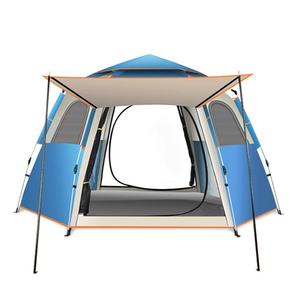 Carpa Hexagonal para Acampar al Aire Libre, Plegable, Portátil, de Apertura Rápida Automática, Impermeable, de Tela Oxford Gruesa, para 5-8 Personas, para las Cuatro Estaciones - Product Image 1
