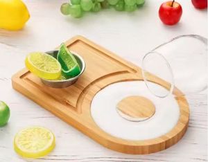 Bandeja de café de desayuno de bambú ecológica moderna, plato de bambú sostenible de diseño pulido clásico para acampar al por mayor - Product Image 3