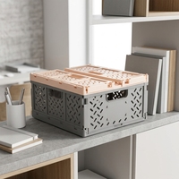 Caisse pliable en plastique PP - Légère, recyclable, pliable, écologique, caisse de rangement