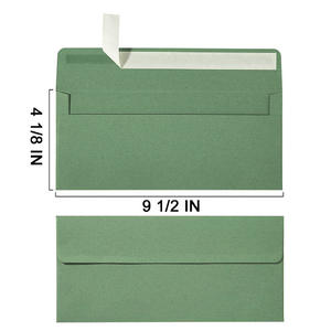 High Quality Custom Instock Greeting Card <strong>Envelope</strong> US Standard Self-adhesive Mailing Green Color Paper <strong>Envelope</strong> - Product Image 3