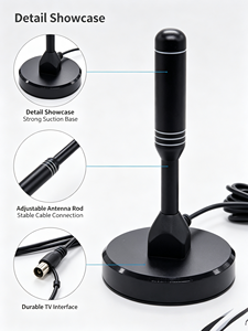 Antena <span class=keywords><strong>de</strong></span> TV Digital HDTV para Interiores, Antena <span class=keywords><strong>de</strong></span> TV <span class=keywords><strong>de</strong></span> Alta Definición con Base <span class=keywords><strong>de</strong></span> Succión para Recepción <span class=keywords><strong>de</strong></span> <span class=keywords><strong>Televisión</strong></span> Digital DVB-T DVB-T2 - Product Image 3