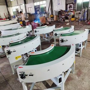 Fabrika profesyonel özel pvc bant konveyör/alüminyum çerçeve konveyör kayış silindiri dairesel motorlu bant konveyör - Product Image 6