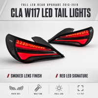 Feux arrière LED pour CLA W117 2013-2019, clignotants et feux de recul, accessoires de feux arrière modifiés pour Benz, dernière version
