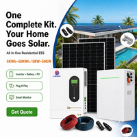 Batterie solaire LiFePO4 16kWh 20kWh 51.2V pour stockage d'énergie domestique, 6000+ cycles profonds, IP54, compatible avec les onduleurs hybrides hors réseau