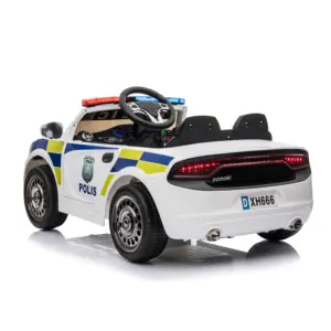 New Arrival police car voiture electrique enfant 12v ride-on car electric battery power 4 wheel carros electrico kids electric