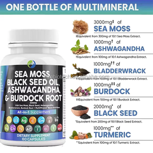 Ausreson Pure Black Seed Oil Capsules (Black Cumin Extract) Vegan <b>Vitamins</b> Not for Newborns - Product Image 3