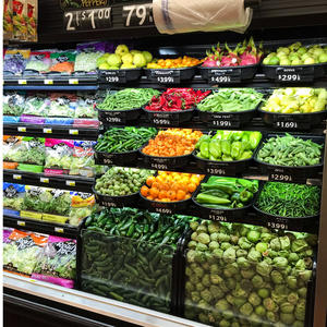 Süpermarketler buzdolabı ekran sahne taze ürün plastik meyve sebze ekran tepsileri - Product Image 6