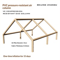 Tente de camping gonflable Jituo Ridge entièrement automatique de 12 mètres carrés, pour 6 à 8 personnes, en toile imperméable, quatre saisons, portable en plein air