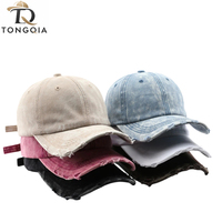 Gorra de Béisbol Unisex de Algodón con 5 Paneles, Estilo Vintage Tie Dye Lavado, Diseño Oxford Dot, Ajustable, para Todas las Temporadas