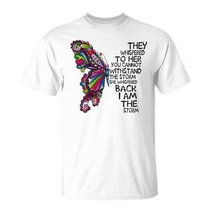 Camiseta inspiradora para mujer con la frase "I Am the Storm" - Producto promocional - Product Image 1