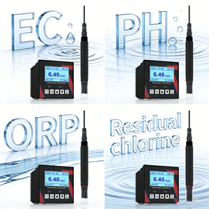 RS485ตรวจวัดคุณภาพน้ำในเชิงพาณิชย์มีให้เลือก EC TDS <span class=keywords><strong>PH</strong></span> เซ็นเซอร์วัดความขุ่น CL2พร้อมจอ LCD สำหรับการบำบัดน้ำ - Product Image 6