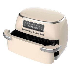 หม้อทอดไร้น้ำมันคู่ ขนาด 10 ลิตร ความจุใหญ่ สไตล์เรโทร วินเทจ พร้อมตะกร้าคู่ ควบคุมด้วยระบบสัมผัส หม้อทอดไฟฟ้าเพื่อสุขภาพ - Product Image 5