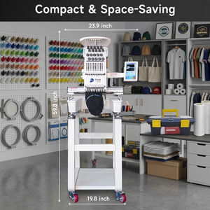 Máquina de Bordar FUJA de 10 Agujas y un Cabezal para Gorras, Sombreros y Camisetas, Máquina de Bordar Doméstica de 10, 12 y 15 Agujas, 1 Cabezal y 10 Agujas - Product Image 4