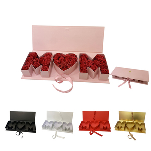 Listo <span class=keywords><strong>para</strong></span> enviar Caja de regalo de flores vacía Día DE LA MADRE MOM Cartón en forma de carta Rellenable Chocolate Fresa Embalaje de dulces - Product Image 1