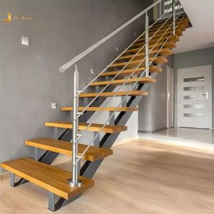 EX1037 Main courante moderne en acier inoxydable poli miroir pour projets d'intérieur de villas de luxe, appartements et halls d'hôtels, personnalisable - Product Image 1