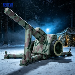 Canon de champ gonflable léger avec simulation de signature radar ignifuge et en stock pour les exercices sur le terrain REMEYA - Product Image 1