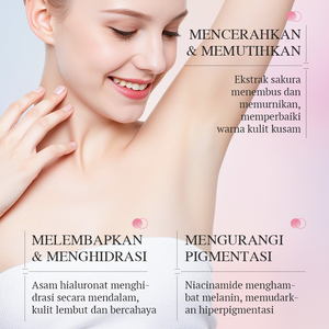 KORMESIC Crema Blanqueadora para Axilas Sakura, Certificada por Bpom, 46 ml, Aclara, Reduce la Pigmentación, Hidrata y Humecta - Product Image 2