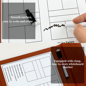Folding Magnetic Portable Game coach Instruction Instruction Can Be Written Wipe Pickleball <strong>Tactics</strong> <strong>Board</strong> - Product Image 4