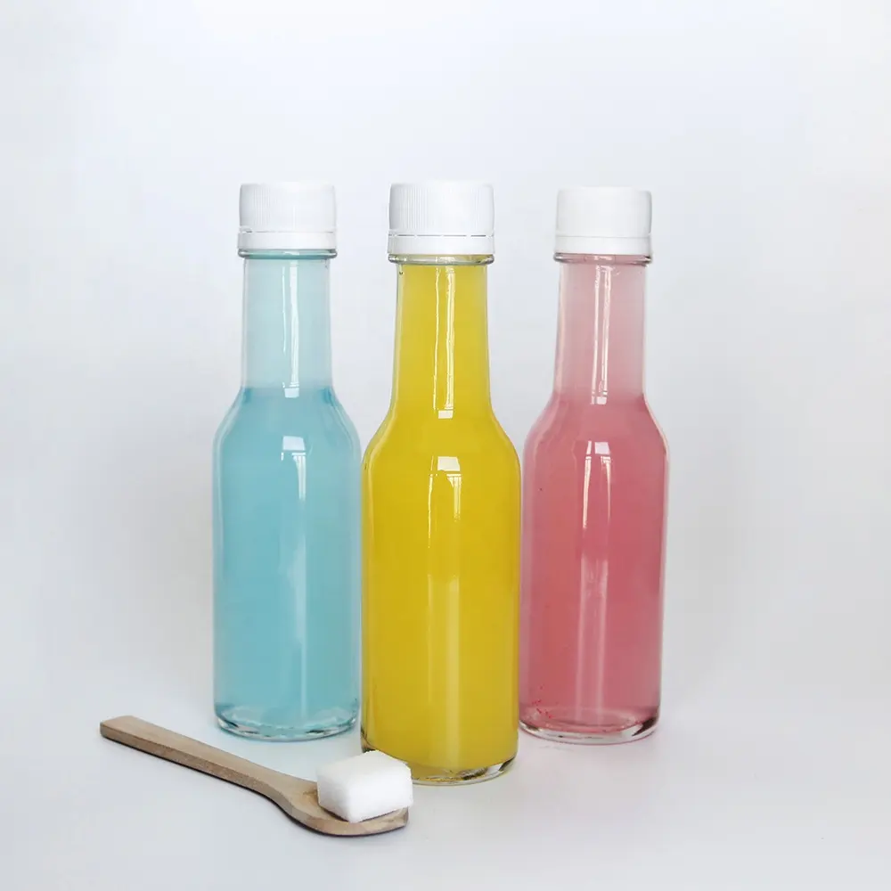 Factory Supply 90ML 150ML Woozy Glass Bottle Round Empty Oil Vinegar Glass Packing Seasoning Glass With Plastic Cap
