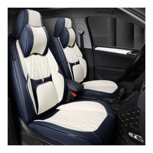 Housses de <span class=keywords><strong>siège</strong></span> universelles en cuir de haute qualité, ensemble complet, durables, sport, luxe, tissu, 90% berline, SUV, 5 places, <span class=keywords><strong>protection</strong></span> automobile toutes saisons - Product Image 1