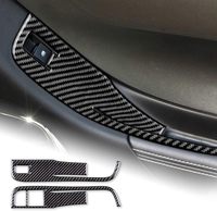 Autocollant de panneau de commande de fenêtre de porte en fibre de carbone pour Chevrolet Camaro Produit modifié